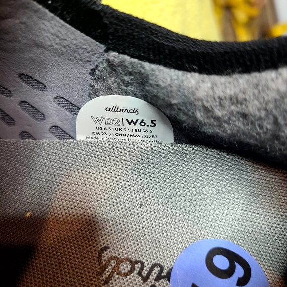 Allbirds Black Wool Dasher 2 Fluff Sneaker NWOT - Picture 4 of 5